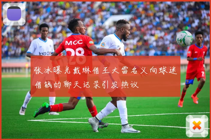 张冰曝光戴琳借王大雷名义向球迷借钱的聊天记录引发热议